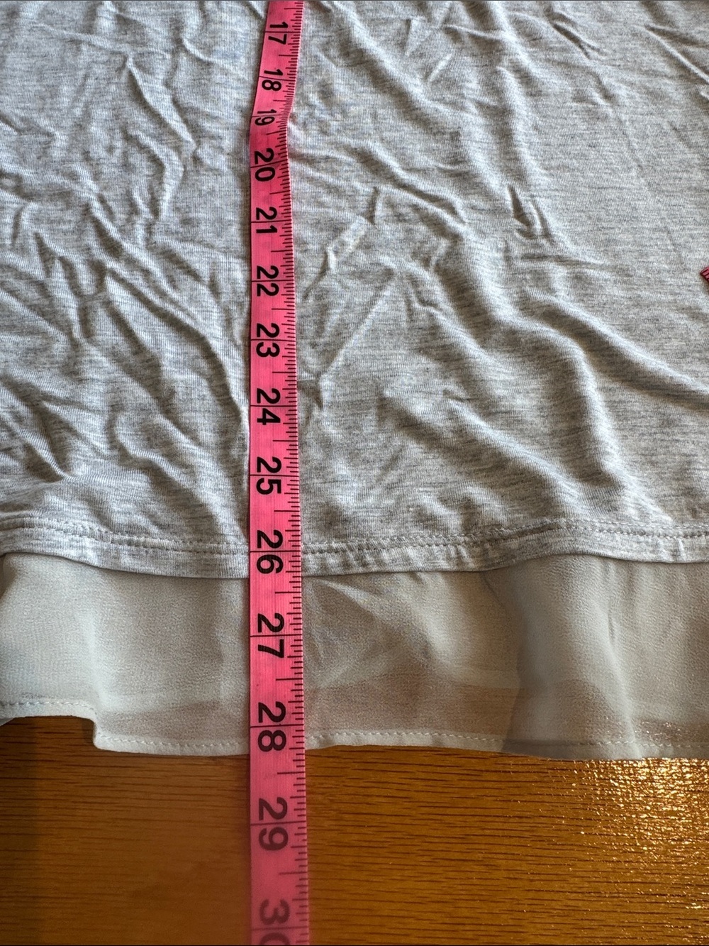 Matilda Jane Light Gray Layered Hem Tunic - Picture 6 of 6